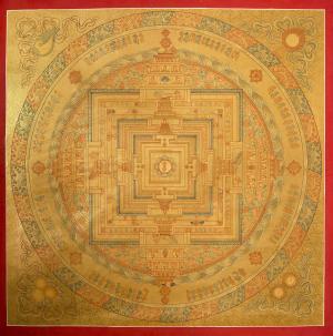 Original 24K Kalachakra Mandala | Kalachakra Mandala Tibetan Thangka Painting